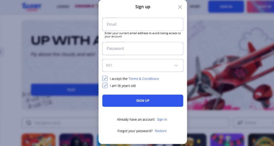 Glory Casino login β access to the account  Glory Casino login